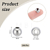 200Pcs 304 Stainless Steel Round Seamed Beads FIND-UN0016-49-4