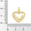 Brass Micro Pave Clear Cubic Zirconia Pendants CU-CBA9B49-01B-G-3