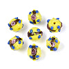 Handmade Gold Sand Lampwork Beads LAMP-N038-02D-1