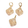 Brass Micro Pave Cubic Zirconia Jewelry Sets SJEW-F189-01G-1