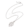 304 Stainless Steel Macrame Pouch Empty Stone Holder Necklace Making NJEW-JN05238-02-5