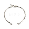 Handmade 304 Stainless Steel Rolo Chain Bracelets Making Accessories AJEW-JB01026-01-1