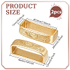 2Pcs Brass Belt Keeper Rings FIND-PH0061-85A-2