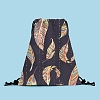 Printed Velvet Drawstring Backpacks PW-WG685B9-01-1