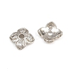 Brass Micro Pave Clear Cubic Zirconia Bead Caps CU-CBA6A75-26P-2