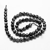 Natural Snowflake Obsidian Beads Strands G-G736-06-4mm-2