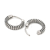 316 Surgical Stainless Steel Hoop Earrings EJEW-D096-09N-AS-2