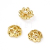 4-Petal Brass Beads Caps KK-A172-11G-3