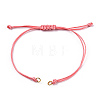 Korean Waxed Polyester Cord Braided Bracelets MAK-T010-06G-2