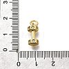 Brass Micro Pave Cubic Zirconia Charms X-KK-P295-19G-3