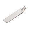 Tarnish Resistant 304 Stainless Steel Pendants STAS-D142-01B-P-1