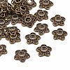 Tibetan Style Alloy Bead Caps LS-K0P34071-1