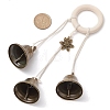 Iron Bell Pendant Decoration HJEW-JM02485-3