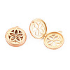 Brass Locket Pendants KK-N330-02-3