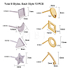 304 Stainless Steel Stud Earring Components STAS-PH0004-09-2