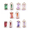 Transparent Glass Charms GLAA-T007-13-1