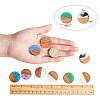 Opaque Resin & Transparent Resin & Walnut Wood Pendants RESI-SZ0001-12-4