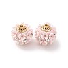 Handmade Resin Indonesia Round Beads IPDL-P005-24AS-01-1