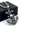 Vintage Viking Anchor Pendant 304 Stainless Steel Men’s Fashion Necklaces IH1305-4