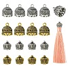 20Pcs 2 Styles 2 Colors Tibetan Style Alloy Pendant Bails FIND-YW0013-15-1