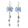 Flower Dangle Earrings EJEW-TA00636-04-2