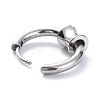 Non-Tarnish 304 Stainless Steel Hoop Earrings STAS-B030-03D-2