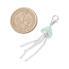 Jellyfish Lampwork & Glass Pendant Decorations HJEW-JM04590-4