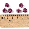 Polymer Clay Rhinestone Beads RB-H284-8MM-502-2