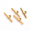 Ion Plating(IP) 304 Stainless Steel Toggle Clasps Parts X-STAS-D142-04C-G-1