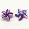 Handmade Polymer Clay 3D Flower Beads X-CLAY-Q199-M02-2