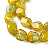 Handmade Gold Sand Lampwork Beads Strands LAMP-U001-01F-3