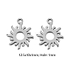 304 Stainless Steel Charms STAS-CJC0008-17P-3