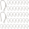 40Pcs Brass Earring Hooks KK-SC0006-18S-1