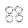 Tarnish Resistant 304 Stainless Steel Open Jump Rings STAS-F174-12P-1