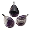 Natural Amethyst Pendants G-F820-14P-08-1