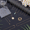 20Pcs Stainless Steel Round Snake Chain Necklaces with Ball NJEW-OC0001-08G-4