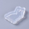 Bunny Pendant Food Grade Silicone Silhouette Molds X-DIY-L026-043-2