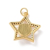 Rack Plating Brass Micro Pave Cubic Zirconia Pendants KK-E281-24G-2