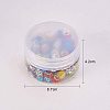 Polymer Clay Rhinestone European Beads CPDL-NB0001-07-6