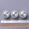No Hole ABS Plastic Imitation Pearl Round Beads MACR-F033-6mm-24-4