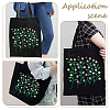 DIY Ethnic Style Embroidery Black Canvas Bags Kits DIY-WH0401-42A-5