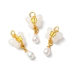 Resin & Imitation ABS Pearl Pendants KK-F873-13MG-1