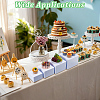 6Pcs 6 Sizes Square Acrylic Packing Box Sets CON-WH0110-302-5