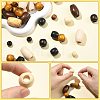 152Pcs 12 Styles Dyed Natural Maple Wood Beads WOOD-FS0002-53-2