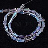 Electroplate Glass Beads Strands X-EGLA-J046-AB07-2