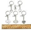 Valentine's Day Heart Alloy Pendant Keychain KEYC-FS0001-03-5