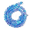 Synthetic Moonstone Beads Strands G-E573-01A-19-3
