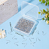 100Pairs Brass Earring Hooks KK-CN0001-78-7