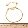3MM European Brass Chain Bracelet Making BJEW-A164-04G-5