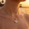 Ocean 304 Stainless Steel Enamel Whale Pendant Necklaces for Women WG3A0C9-02-1